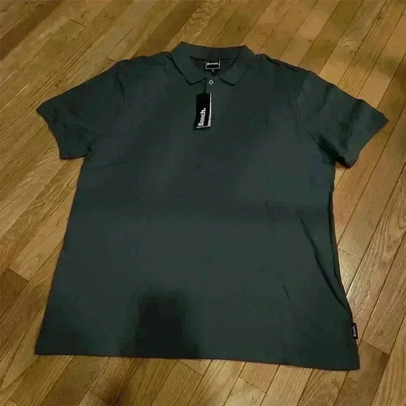 Bench Men's Polo Shirt 2XL Steel Gray Short Sleeve Classic Fit - Picture 2 of 11